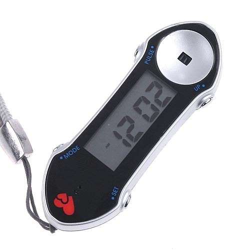Mini Digital Heart Beat Rate Detector Monitor Keychain Watch Health Gadget *Usave2*