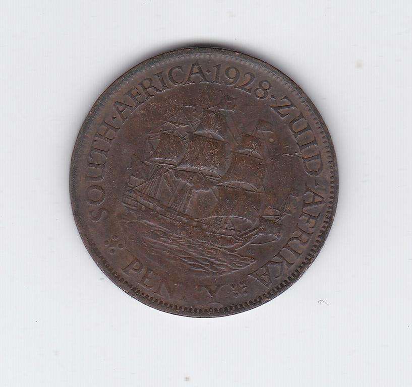 SOUTH AFRICA 1 PENNY 1928
