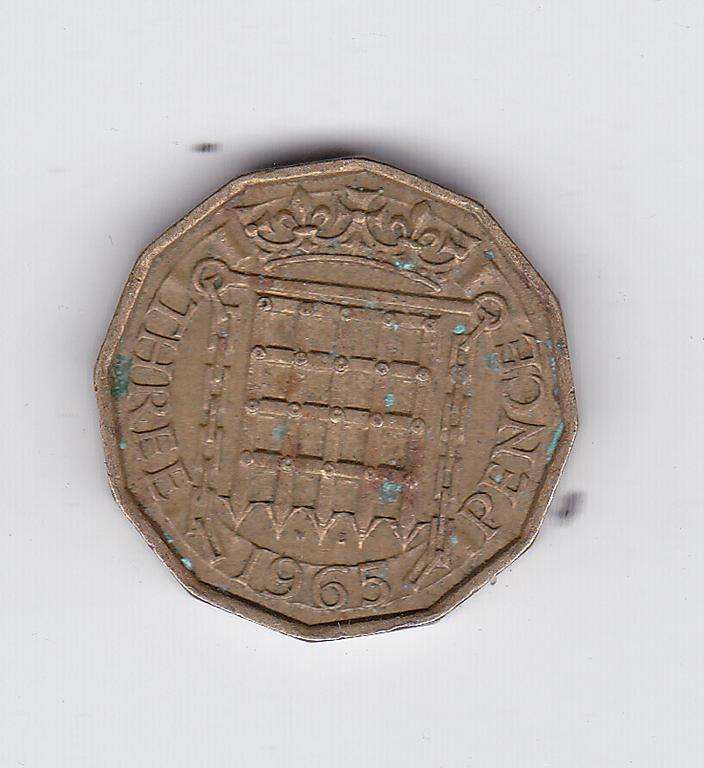 GREAT BRITAIN THREE PENCE 1965