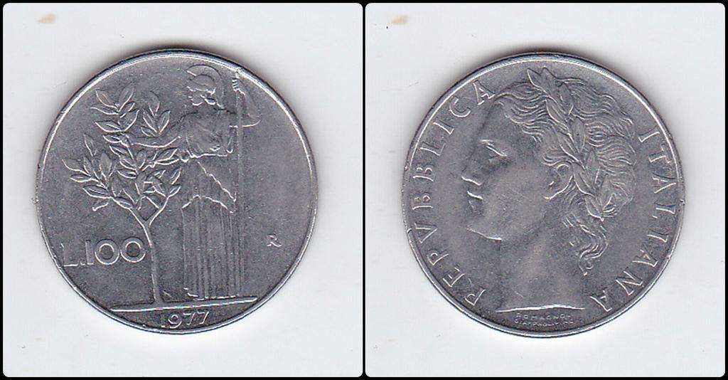 ITALY 100 LIRE 1977 HIGH GRADE