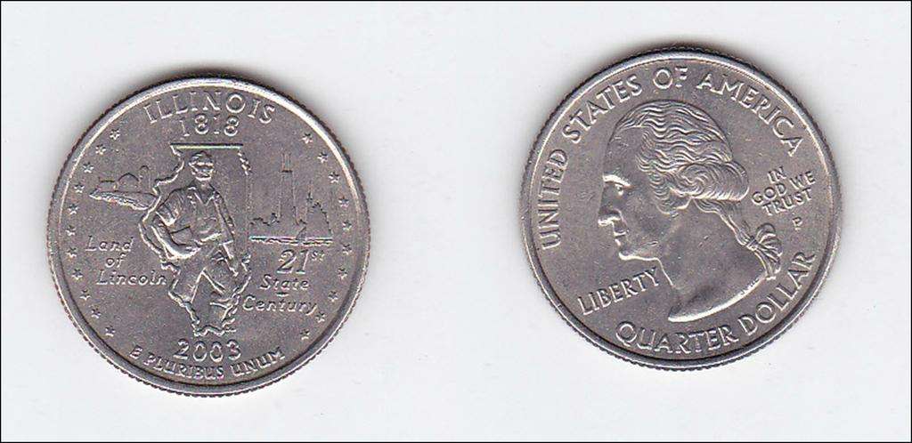 USA QUARTER ILLINOIS 2003 HIGH GRADE