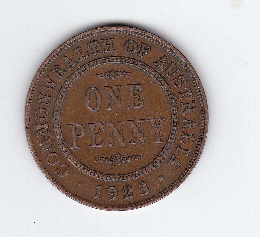 COMMONWEALTH OF AUSTRALIA 1 PENNY 1923