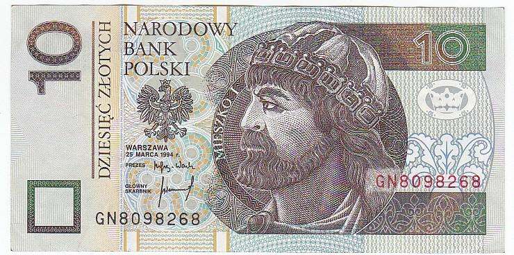 POLAND 10 ZLOTI 1994