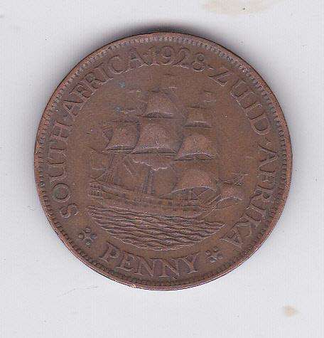 SOUTH AFRICA 1 PENNY 1928