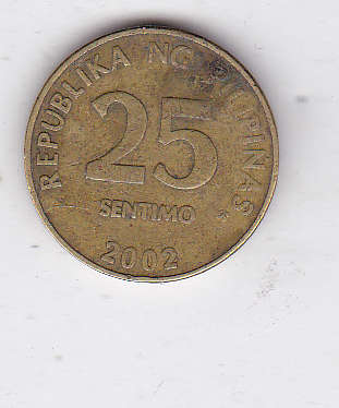 PHILIPPINES 25 CENTS 2002