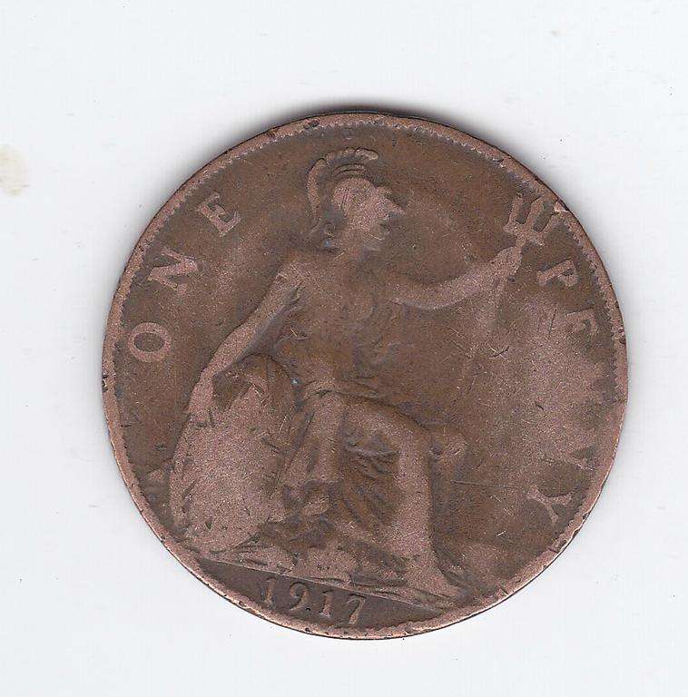 GREAT BRITAIN 1 PENNY 1917