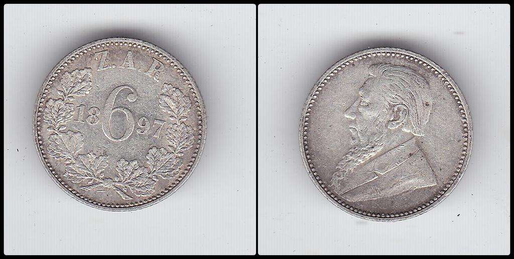 ZAR SIXPENCE 1897
