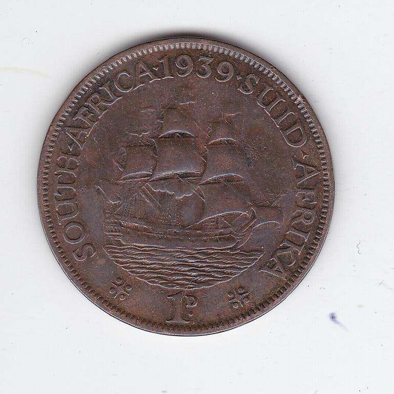 SOUTH AFRICA 1 PENNY 1939