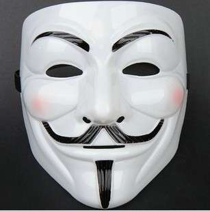 V For Vendetta Anonymous Guy Fawkes Mask - Hard Plastic Version