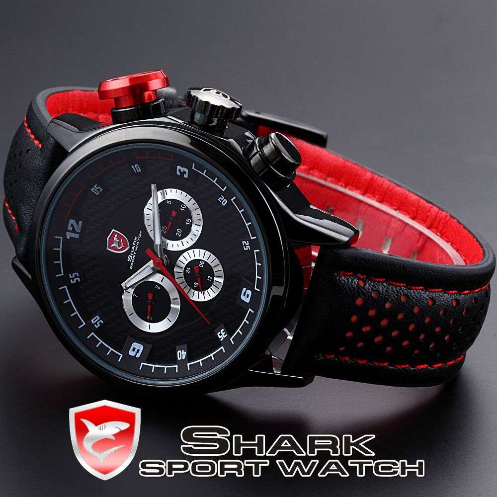 *1st in SA* SHARK GRAN TURISMO INSPIRED BLACK CHRONOGRAPH WATCH W/ BOX, PAPERS, LOADED!!