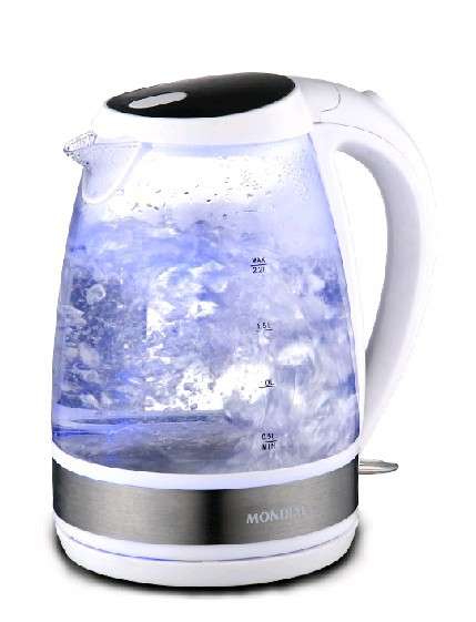 Blue Led Tempered Glass Kettle ( Electric 2L ) RRP: R649 ( R1 Auction ) Limited Stock