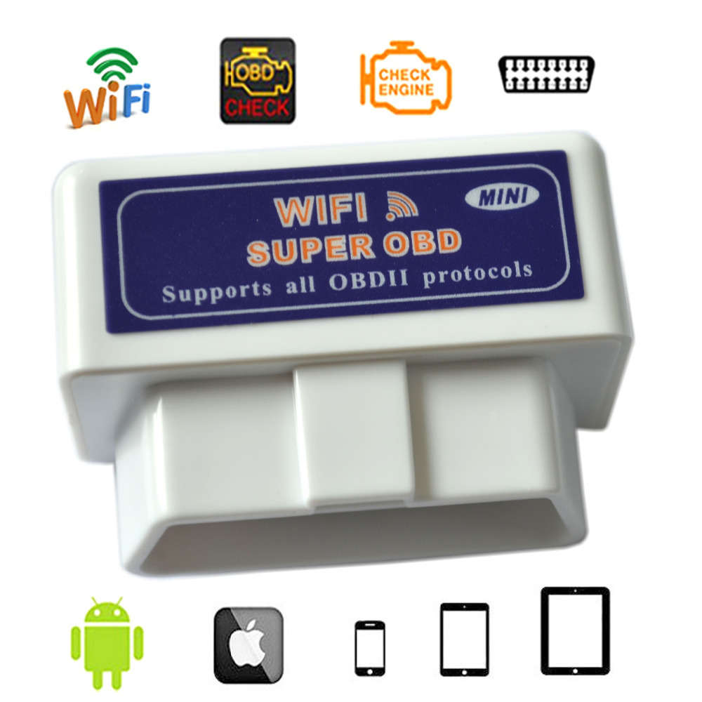 Mini New Version WIFI ELM 327 Diagnostic Scanner Adapter - iPhone Compatible