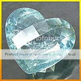7.40Cts. Ravishing Natural Heart Cut Brazil Aquamarine Gemstone - SEE ALL MY NEW ITEMS