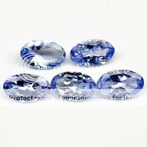 Stunning! 1.02 Ct.s (5Pcs) Oval Blue Purple Tanzanite lot - 100% Natural Tanzanites