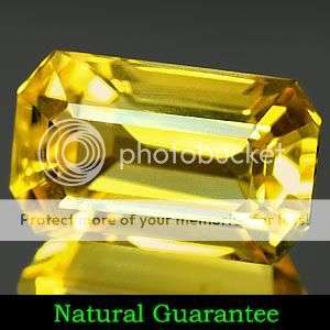 5.82 Cts. Flawless Natural Octagon Cut Yellow Brazillian Citrine Gemstone  - 100% Natural