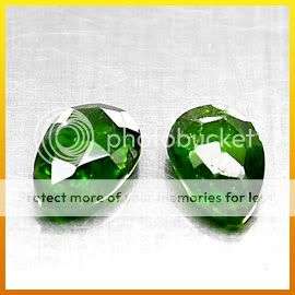 *2 Pcs*(2.72Cts.) Top Green Chrome Diopside Drilled Pear Drop Pair - SEE ALL MY ITEMS