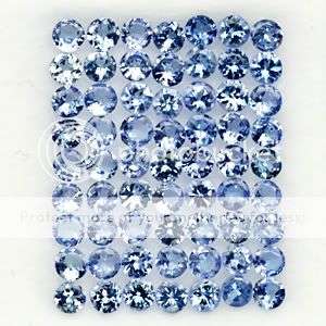 *63* Pcs/5.04Cts SUPERB QUALITY**2.70mm** Violet Blue Tanzanite Rounds LOT!