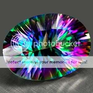 AAA 9.36Ct. Shimmering Flawless Natural Mystic Quartz Gemstone  - 100% Money Back Guarantee!