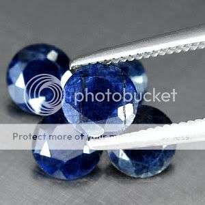 3.81 Cts**5 Pcs**  Natural Deep Blue Sapphire LOT - Exact Photos! Calibrated.