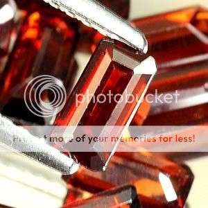 AAA 4.75Ct.*(10pcs) Top Red Octagon Cut Garnet Gemstone LOT - SHIPPED FROM WITHIN SOUTH AFRICA