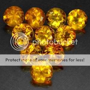 AWESOME LOT! 5.21Cts. (10 Pcs) Flawless Natural Golden Yellow Citrine Gemstones - 100% Natural