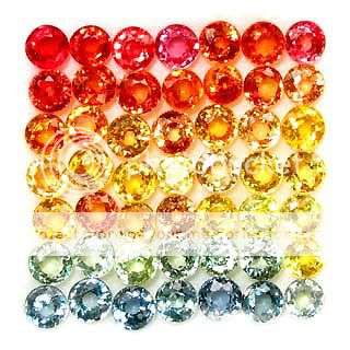 MUST SEE!!! FLAWLESS! 8.00 Cts**50 Pcs* Natural Multi-Colour Songea Sapphire LOT! - 100% Money Back