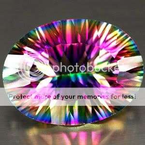 AAA 8.82Ct. Shimmering Flawless Natural Mystic Green Quartz  - 100% Money Back Guarantee!