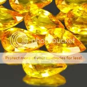FLAWLESS! 2.88 Cts.(10 Pcs) Clean Natural Yellow Songea Sapphire LOT! - 100% Money Back Guarantee!