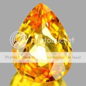 AAA 0.87 Ct. Bright Natural Orangish Yellow Songea Sapphire - 100% Money Back Guarantee!