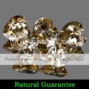 AAA 7.87 Cts.**5 Pcs.** Twinkling Natural Champagne Topaz LOT - Winner Receives 5 Pieces!