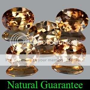 AAA 6.87 Cts.**5 Pcs.** Twinkling Natural Champagne Topaz LOT - Winner Receives 5 Pieces!