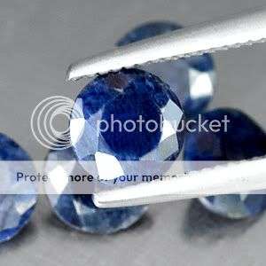 3.59 Cts**5 Pcs**  Natural Deep Blue Sapphire LOT - Exact Photos! Calibrated.