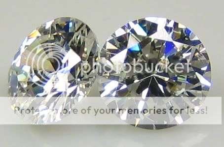 BEST SELLER!!!  PAIR OF 2.60 Cts BRILLIANT Rnd Cut 6mm Diamond simulates - FINEST SIMULATE DIAMONDS