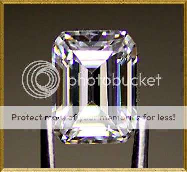 3.80Cts*(1Pc)* EMERALD Cut AAAAA 9X7mm Diamond simulate - FINEST AFFORDABLE DIAMOND SIMULATE