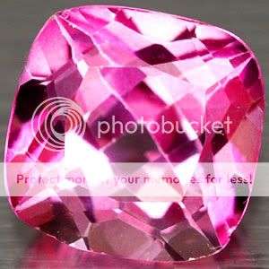 ***4.05 Cts.AAA Cushion Cut Best Clean Pink Topaz - 100% Money Back guarantee!
