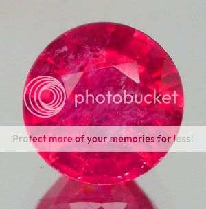 BEAUTIFUL! 1.53ct.AAA Crimson Rose Red Round Cut Ruby Gemstone - Exact Photos taken of the stone!