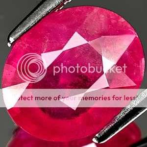 AAA 3.64Ct. Superb Natural Oval Red Pink Ruby Gemstone - Exact Photos taken of stone!