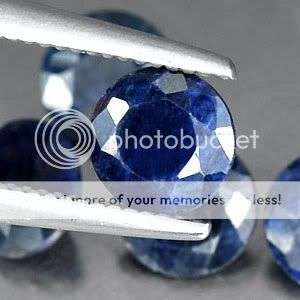 3.44 Cts**5 Pcs**  Natural Deep Blue Sapphire LOT - Exact Photos! Calibrated.
