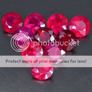 AAA 3.44 Cts**10 Pcs**Natural Blood Red Ruby Gemstone LOT - Exact Photos taken of stone!