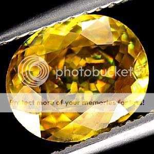 Exquisite!! 1.70 Ct. Natural Multi-Colour Titanium Sphene Red Spark Gemstone - 100% Natural Sphene!
