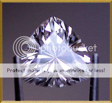 Sparkling!  (1 Pc) 3.10Cts. TRILLION Cut 8mm Diamond simulate - FINEST DIAMOND SIMULATE