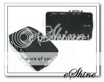 AV/S-Video To VGA PC Monitor Converter Switch Box
