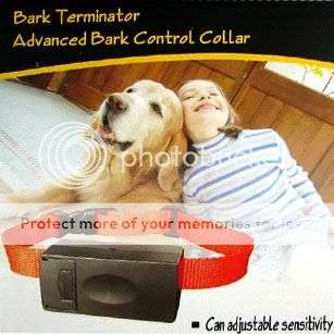 Bark Terminator Bark Stop Anti-Bark Dog Training Shock Collar