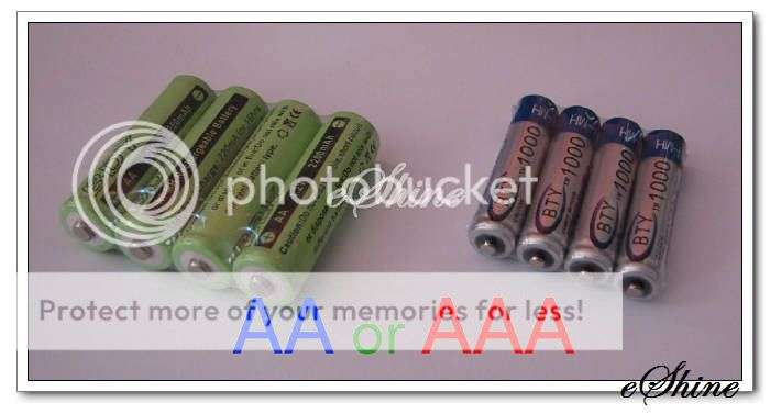 4 Batteries 1.2V Ni-Mh Rechargeable Battery - Option to Choose Eith AAA Battery or AA Battery