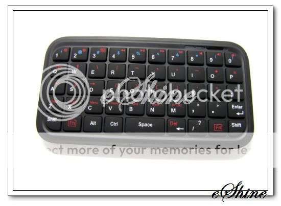 BLUETOOTH MINI QWERTY KEYBOARD PAD WIRELESS CORDLESS FOR CELL PHONE PC