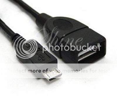 Micro USB Male to USB OTG Host Adapter Cable For Tablets Cell Phones