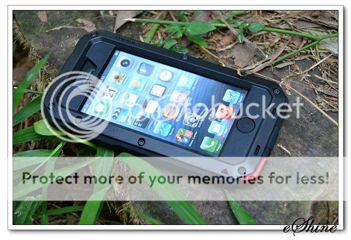 iPhone 4/4S/5/5S LUNATIK TAKTIK Extreme Case - With Corning Gorilla Glass Screen Protection