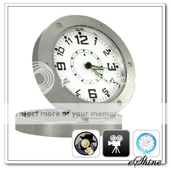 Spy Clock Security Hidden DVR Pinhole Lens Camera Motion Detector DV