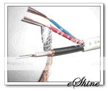 Security Surveillance Camera Cable With Power 1 Meter