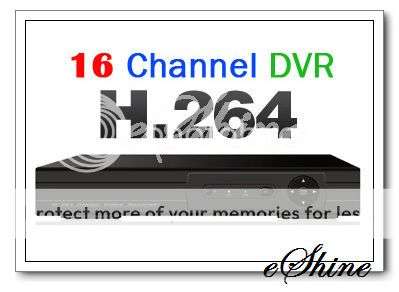 16 CH Channel H.264 CCTV Security Surveillance DVR + Mouse & Remote
